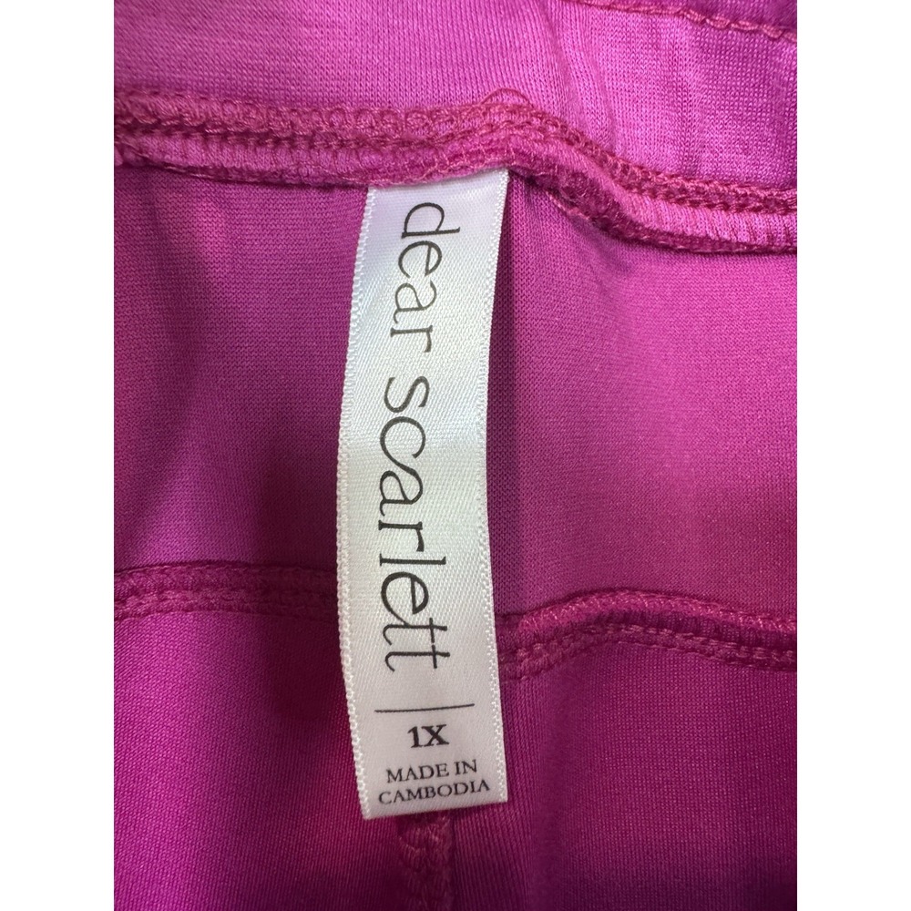 Dear Scarlett 2 Pc Lounge Set 1X Pink Sweatshirt Jogger Pants Soft Athleisure - Picture 3 of 10